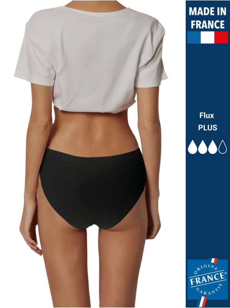  Culotte menstruelle - Flux Plus Noir - Kiabi