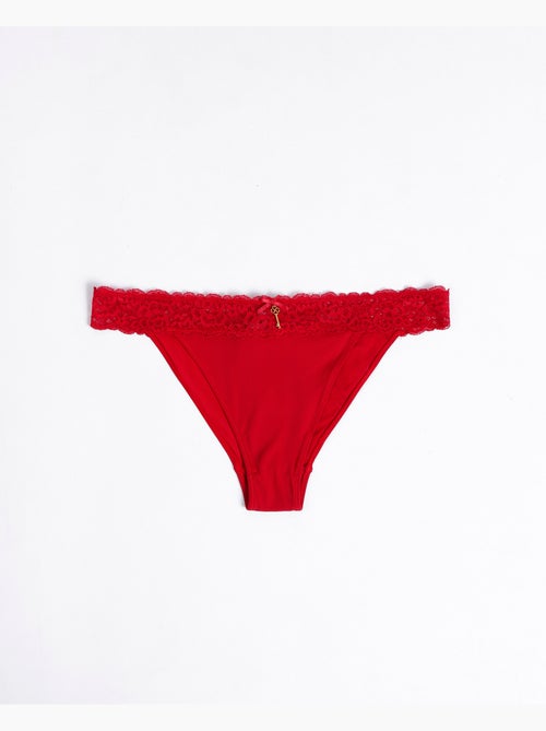 Culottes ADMAS à taille en dentelle avec emballage cadeau pour femmes - Kiabi Culottes ADMAS à taille en dentelle avec emballage cadeau pour femmes - Kiabi