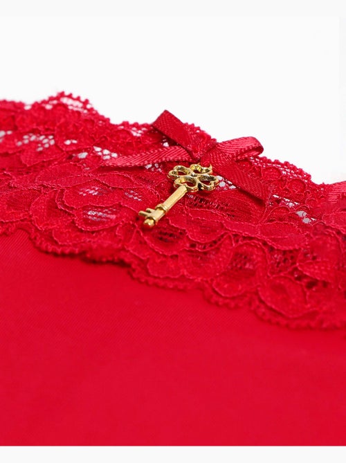 Culottes ADMAS à taille en dentelle avec emballage cadeau pour femmes - Kiabi Culottes ADMAS à taille en dentelle avec emballage cadeau pour femmes - Kiabi