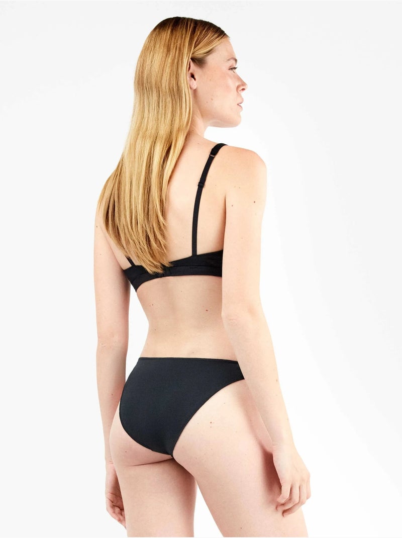 culottes basiques en coton bio Noir - Kiabi