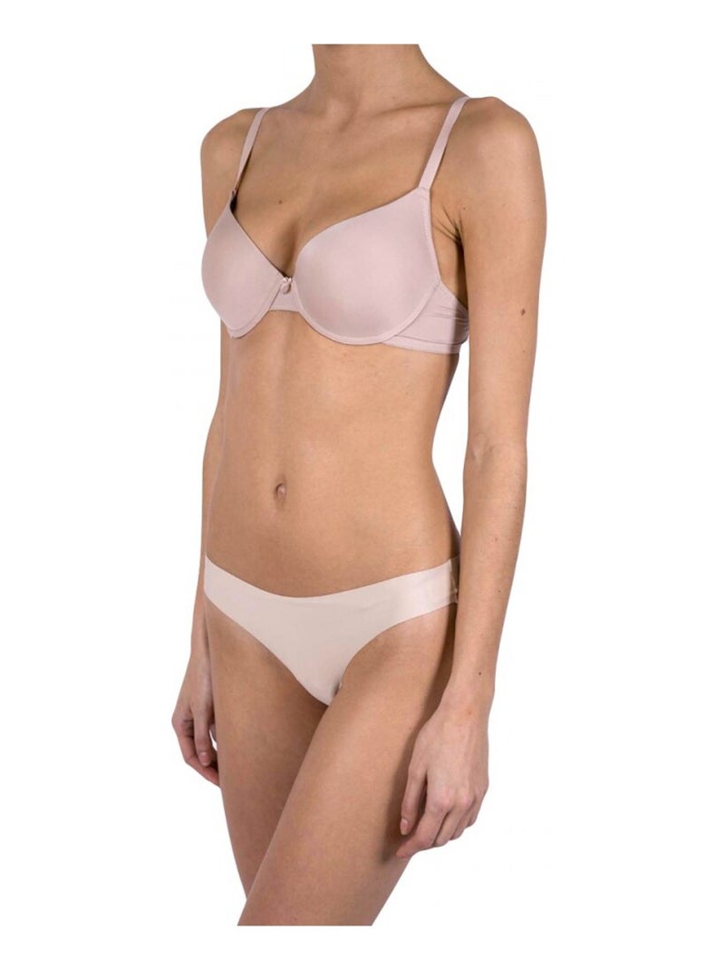 Culottes brésiliennes microfibre Lot de 3 Femme Beige - Kiabi