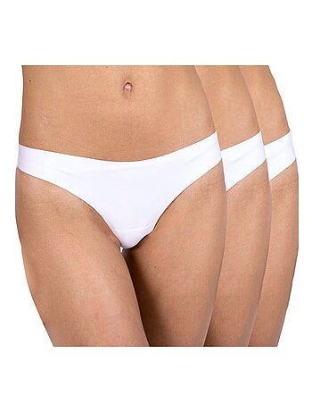 Culottes brésiliennes microfibre Lot de 3 Femme