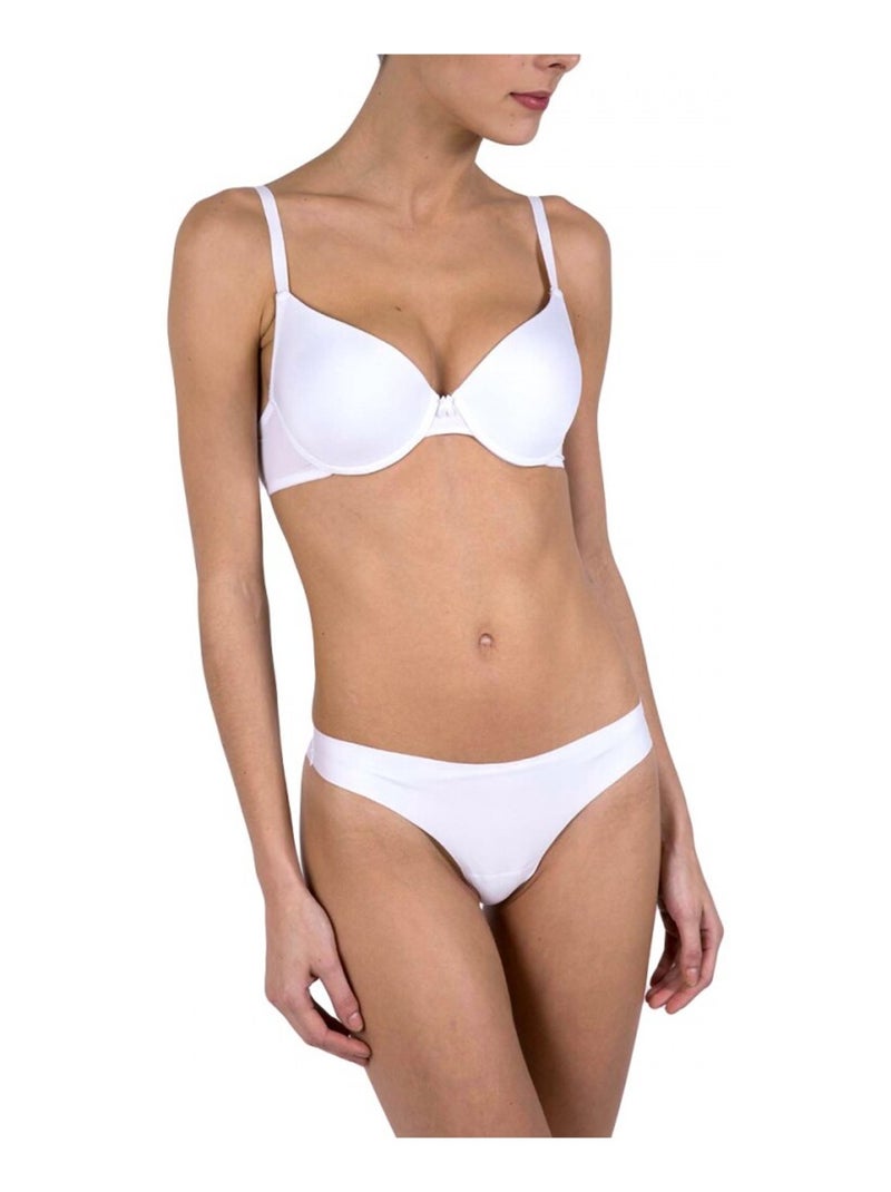 Culottes brésiliennes microfibre Lot de 3 Femme Blanc - Kiabi