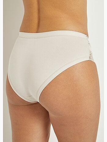 Culottes coton et empiècements dentelle - AFIBEL
