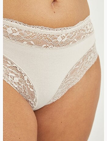 Culottes coton et empiècements dentelle - AFIBEL