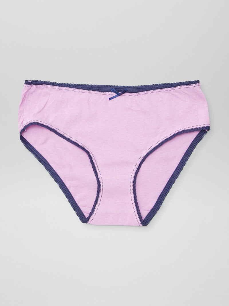 Culottes en coton imprimées - lot de 5 Rose - Kiabi