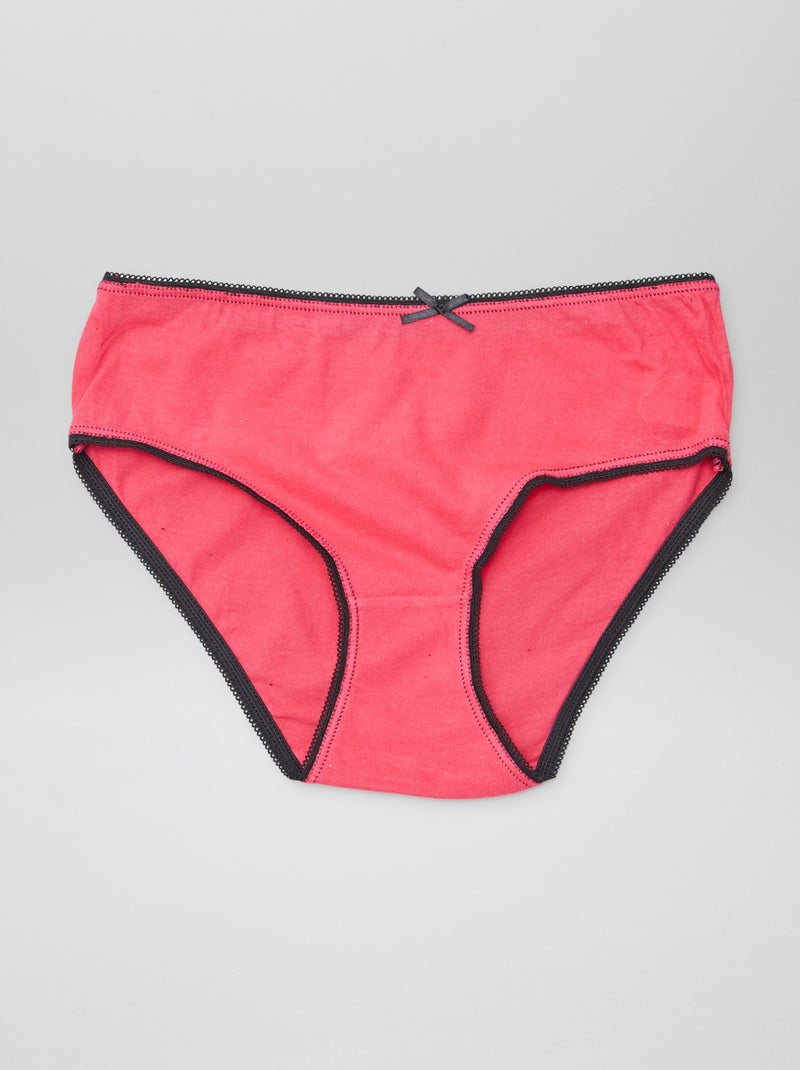 Culottes en coton imprimées - lot de 5 Rose - Kiabi