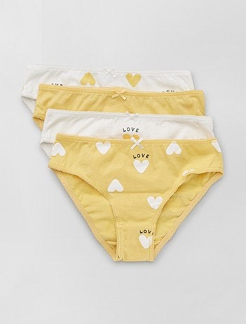 Culottes en jersey avec nœud fantaisie - Lot de 4 - Kiabi