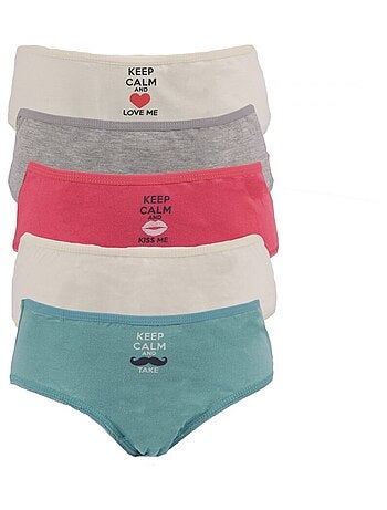 Culottes enfant fille lot de 5
