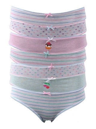 Culottes enfant fille multicolores lot de 7