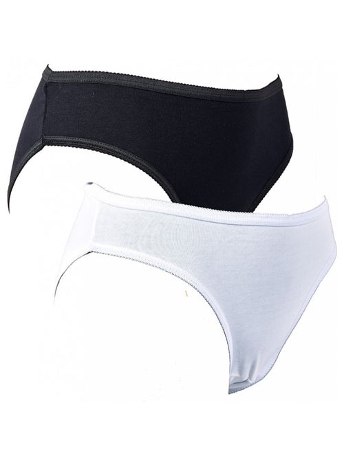 Culottes Femme Confort Maitien en Coton Qualité supérieure - Pack de 2 - Kiabi