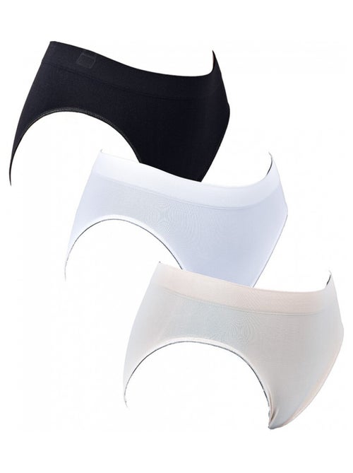 Culottes Femme Confort Maitien en Coton Qualité supérieure - Pack de 3 - Kiabi