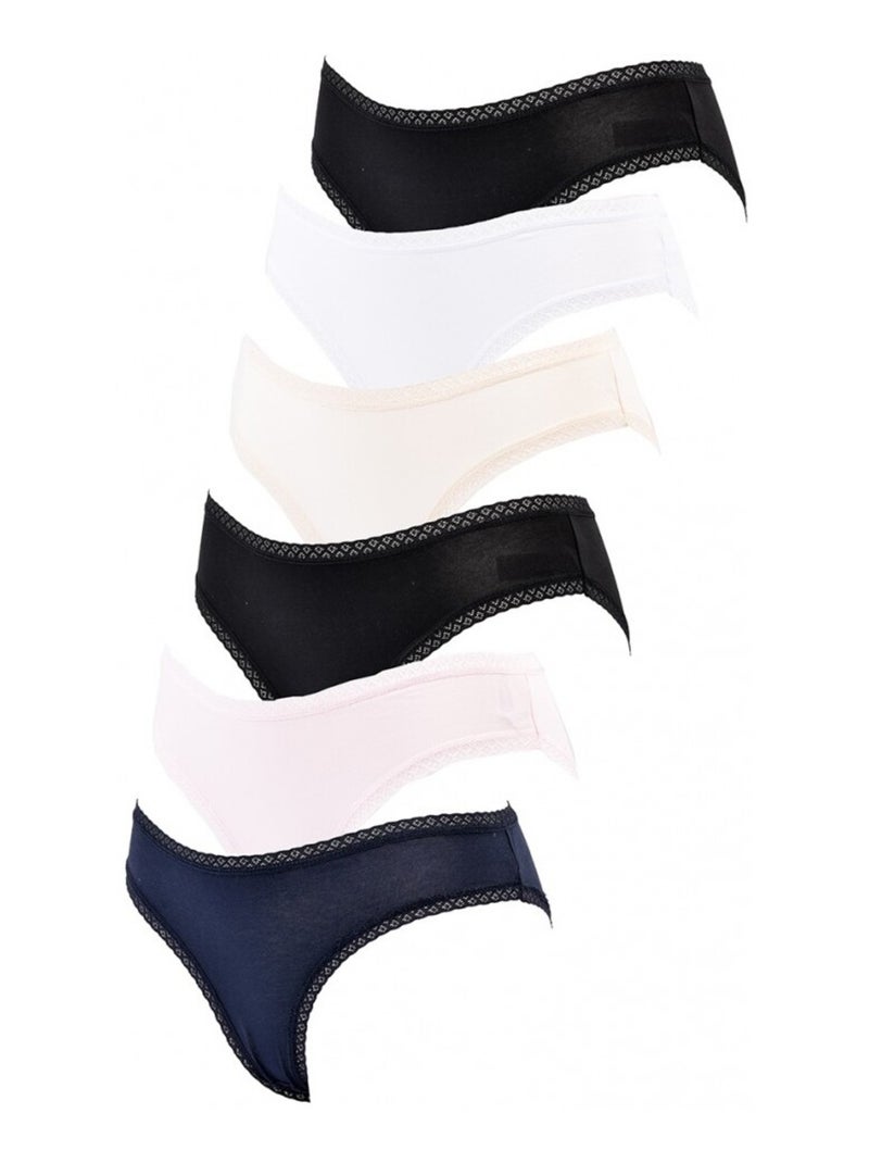 Culottes Femme INFINITIF - Pack de 6 Multicolore - Kiabi