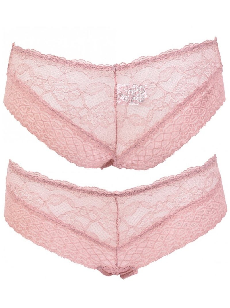 Culottes Femme INFINITIF avec Dentelle - Pack de 6 Blanc Multicolore Noir - Kiabi