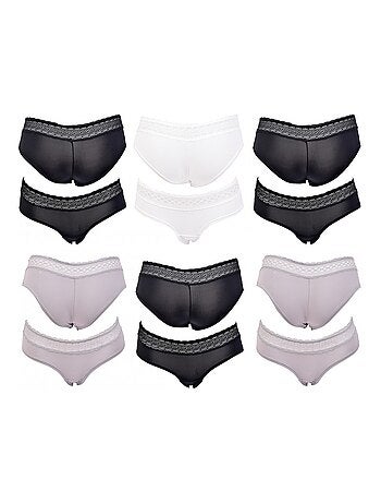 Culottes Femme INFINITIF avec Dentelle - Pack de 6