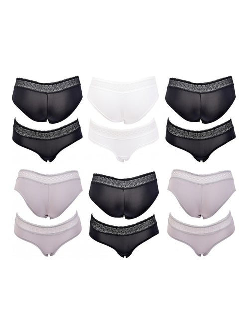 Culottes Femme INFINITIF avec Dentelle - Pack de 6 - Kiabi