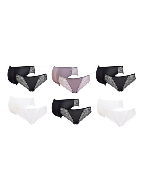 Culottes Femme INFINITIF avec Dentelle - Pack de 6 - Kiabi