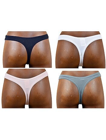 Culottes Femme INFINITIF Confort Qualité supérieure -Boxer, Shorty, String - Pack de assortis