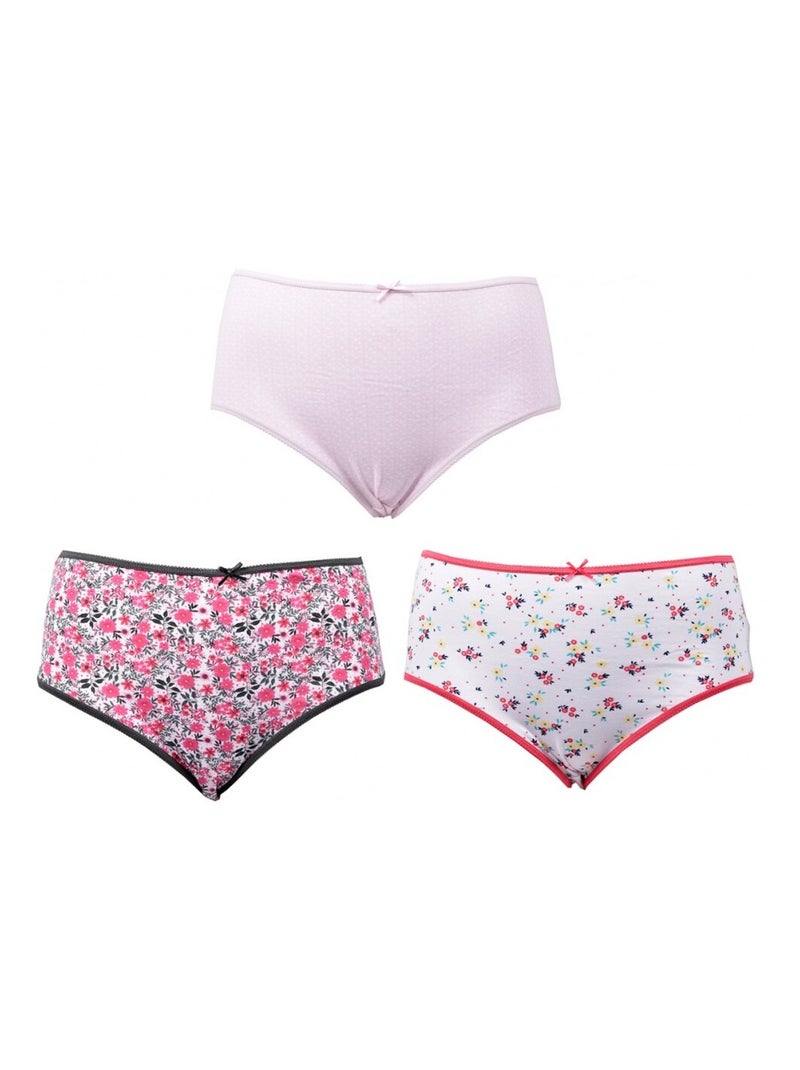 Culottes Femme INFINITIF MAXI en Coton - Pack de 6 Multicolore - Kiabi