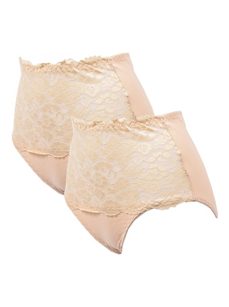 Culottes Femme KINDY - Pack de 2 Marron - Kiabi