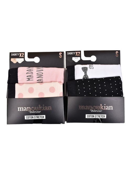 Culottes Femme MANOUKIAN Underwear - Pack de 4 - Kiabi