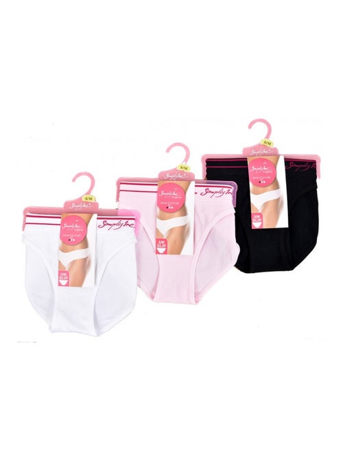 Culottes Femme SIMPLY ME - Pack de 3 - Kiabi