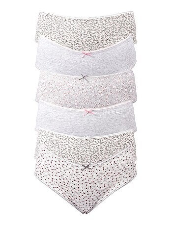 Culottes Femme Ultra confort Bordure Dentelle - Pack de 6