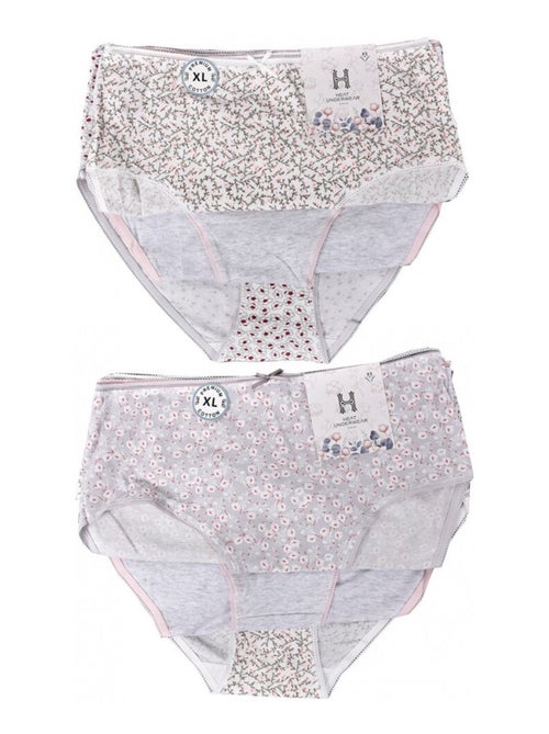Culottes Femme Ultra confort Bordure Dentelle - Pack de 6 - Kiabi