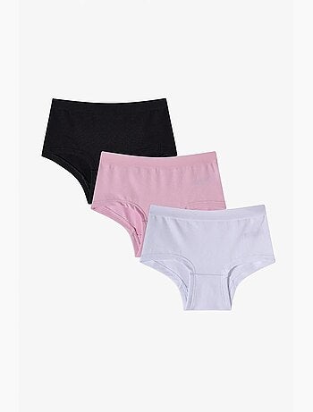 Culottes hipster basiques, lot de 3 penti