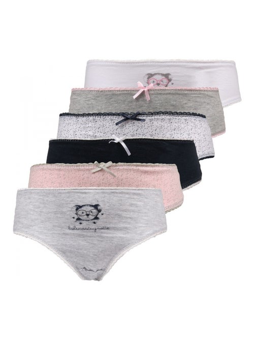 Culottes Lulu Castagnette fille lot de 6 - Kiabi