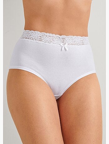 Culottes maxi en jersey, taille dentelle - Afibel