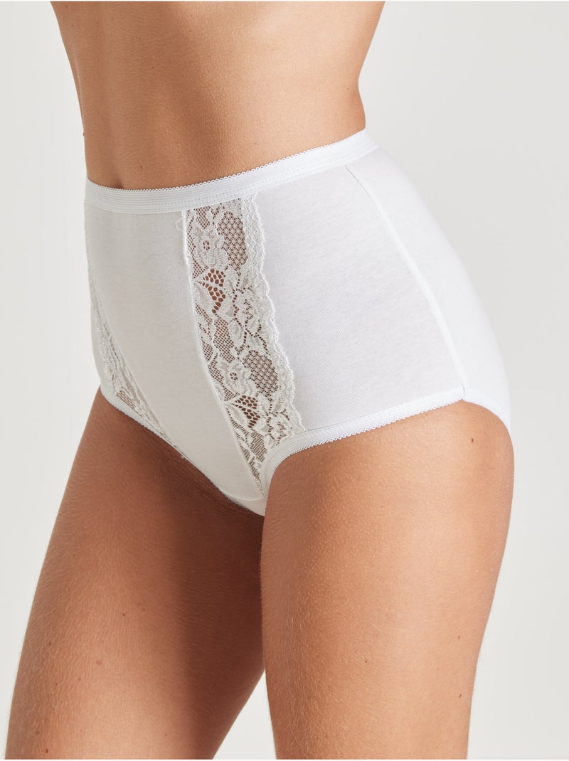 Culottes maxi, lot de 3 - DAXON Blanc - Kiabi