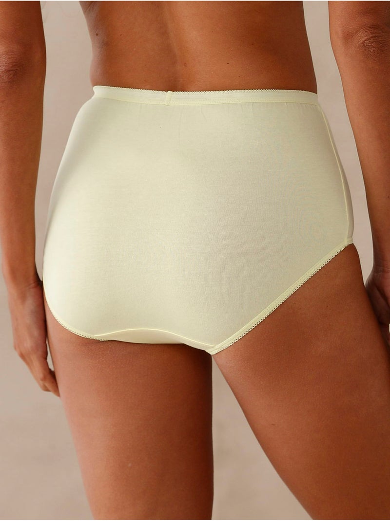 Culottes maxi, lot de 3 - DAXON Jaune clair - Kiabi