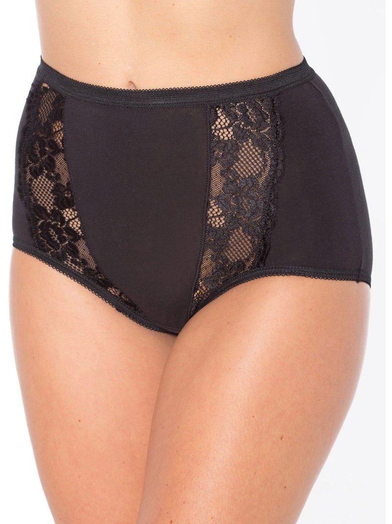 Culottes maxi, lot de 3 - DAXON Noir Noir - Kiabi