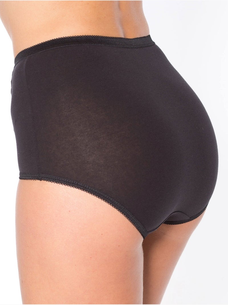 Culottes maxi, lot de 3 - DAXON Noir Noir - Kiabi