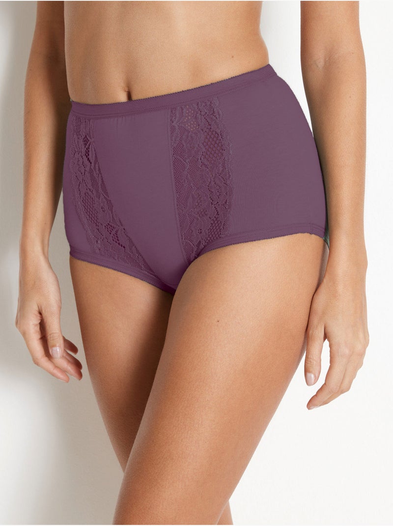 Culottes maxi, lot de 3 - DAXON Violet foncé - Kiabi