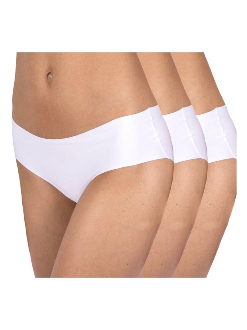 Culottes microfibre Lot de 3 Femme Blanc - Kiabi