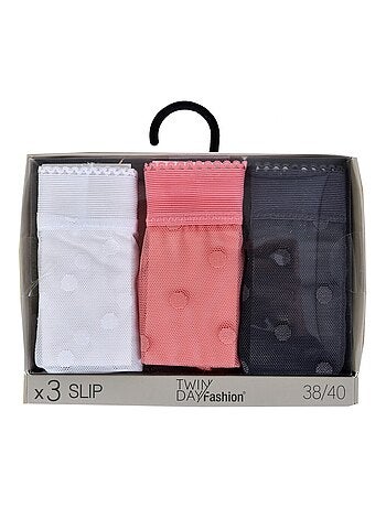 Culottes pour femme TWINDAY - Pack de 3