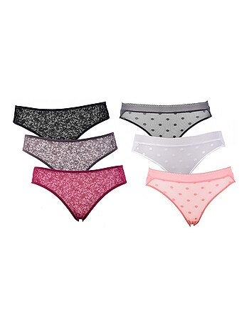 Culottes pour femme TWINDAY - Pack de 6