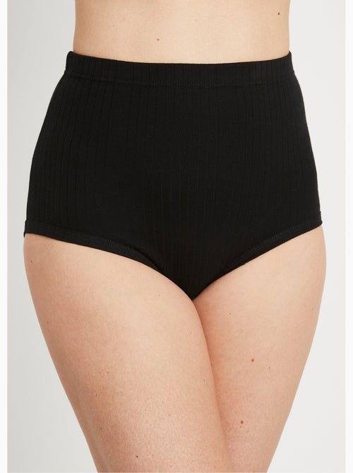 Culottes taille haute côtelée - lot de 2 - Afibel - Kiabi