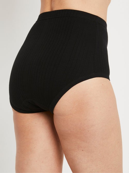 Culottes taille haute côtelée - lot de 2 - Afibel - Kiabi