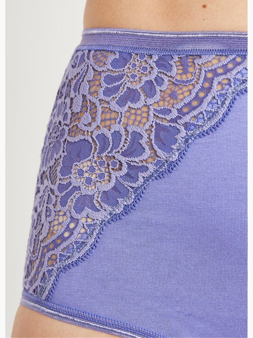 Culottes taille haute dentelle - lot de 2 - Afibel - Kiabi