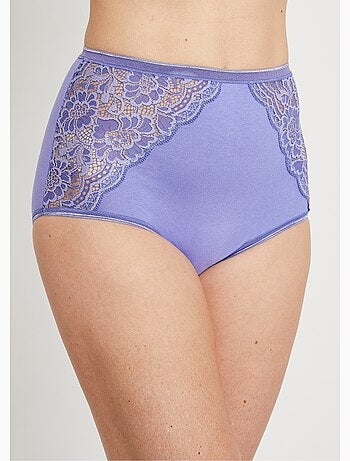 Culottes taille haute dentelle - lot de 2 - Afibel