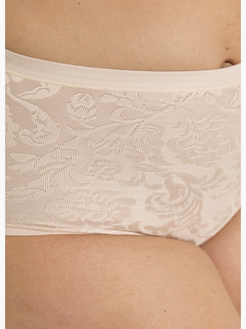 Culottes taille haute effet mat/brillant - Afibel Sable - Kiabi