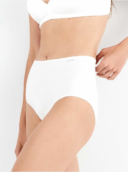 culottes taille haute en coton bio - Kiabi