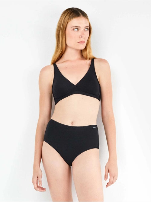 culottes taille haute en coton bio - Kiabi