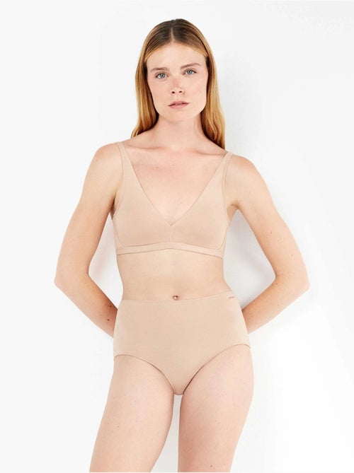 culottes taille haute en coton bio - Kiabi