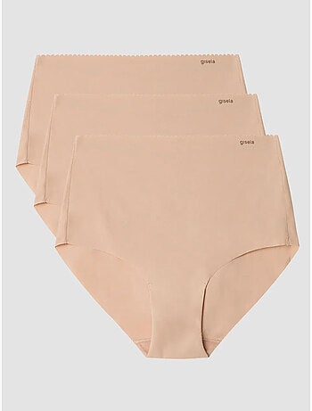 culottes taille haute invisibles en microfibre