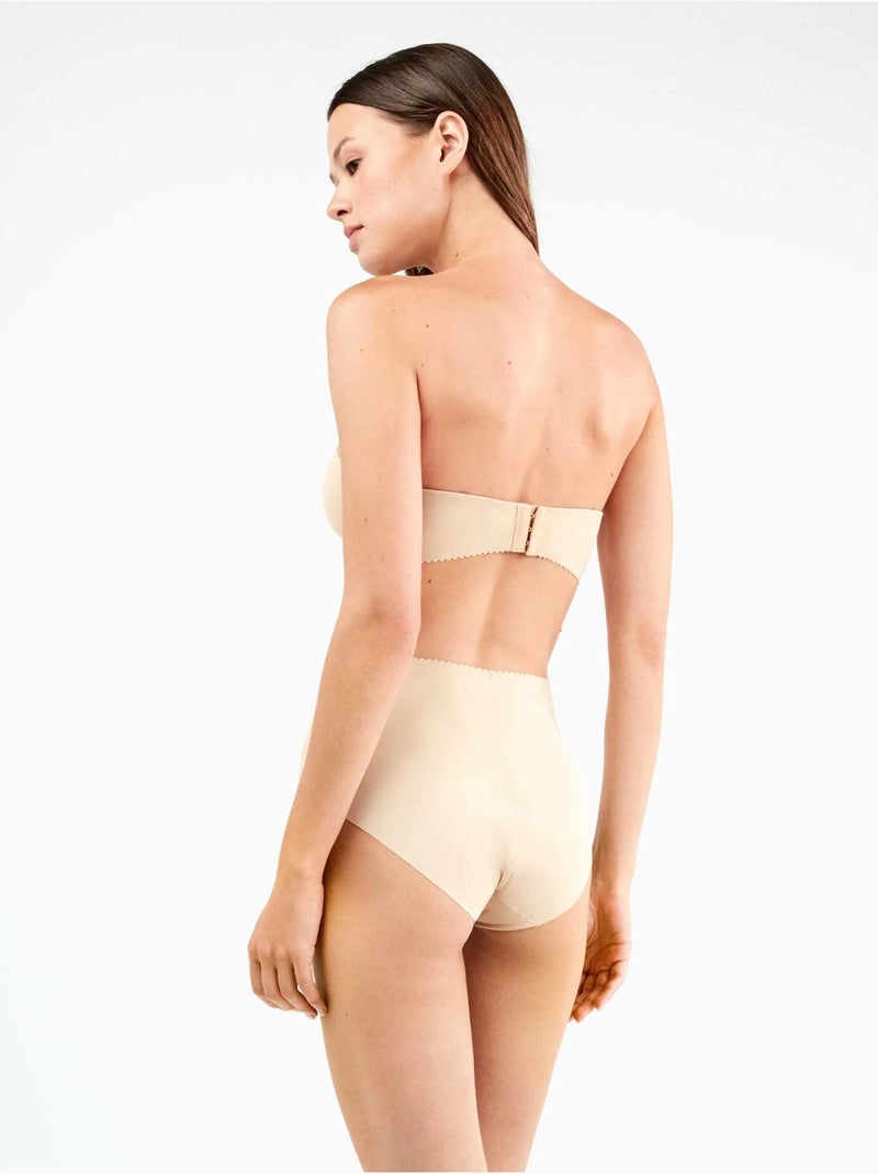 culottes taille haute invisibles en microfibre Rose - Kiabi