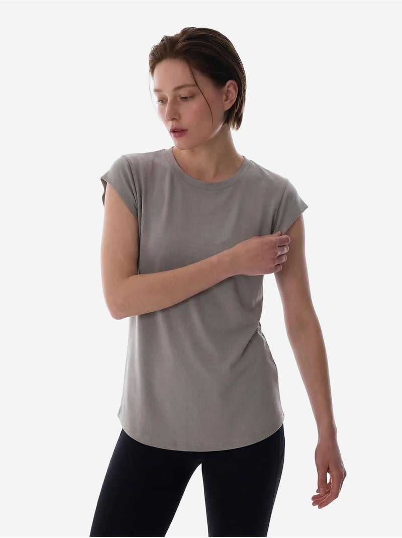 Curvy t-shirt penti Gris - Kiabi